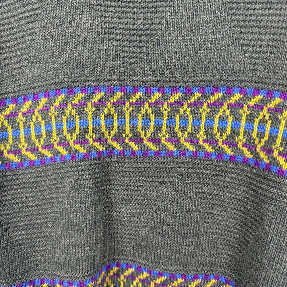 90's Loafers by Reed StJames Sweater Mens Blue w/ Argyle Pattern - Picture 2 of 5
